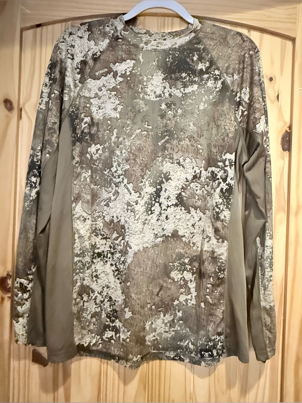 Timberland Men's Camouflage Performance Long Sleeve Shirt - Olive/Gray/Tan